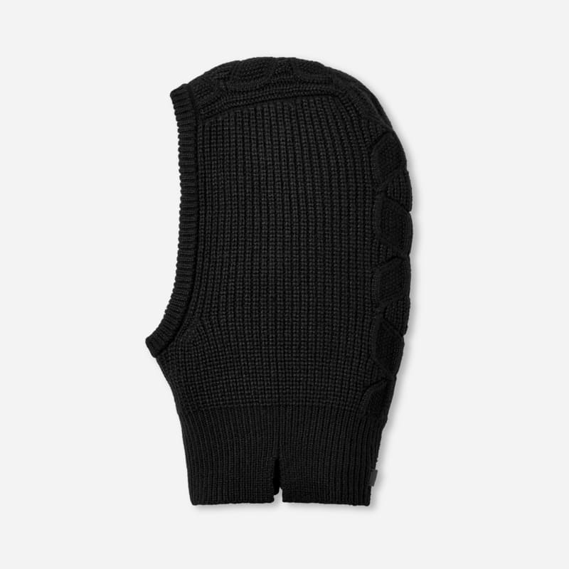 Шапка UGG UGG Cable Knit Balaclava Черно | 102740-BLK, 1