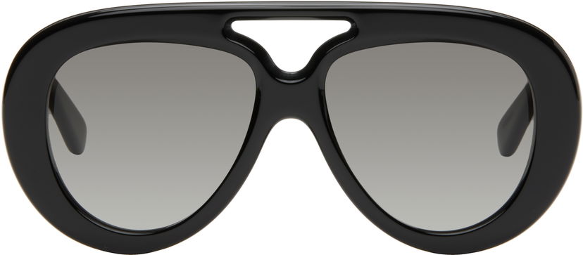 Слънчеви очила Loewe Round Spoiler Aviator Sunglasses Черно | LW40144UM5501B 840126839425