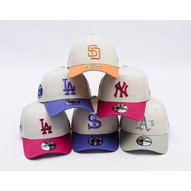 Шапка с козирка New Era New Era MLB World Series Patch 9FORTY LA Dodgers Adjustable Cap Бежово | 60595243, 7