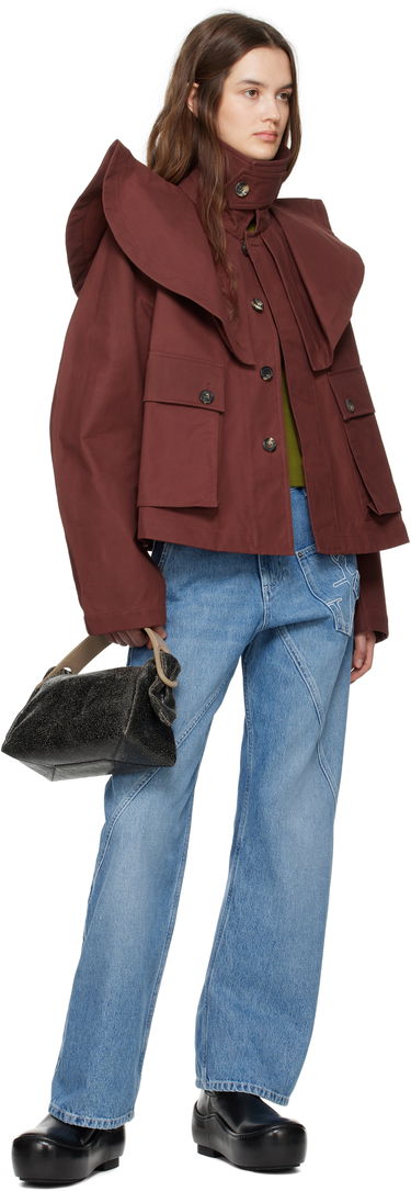 Яке JW Anderson JW Anderson Oversized Collar Trench Jacket Кафяво | JK0366-PG1683, 3