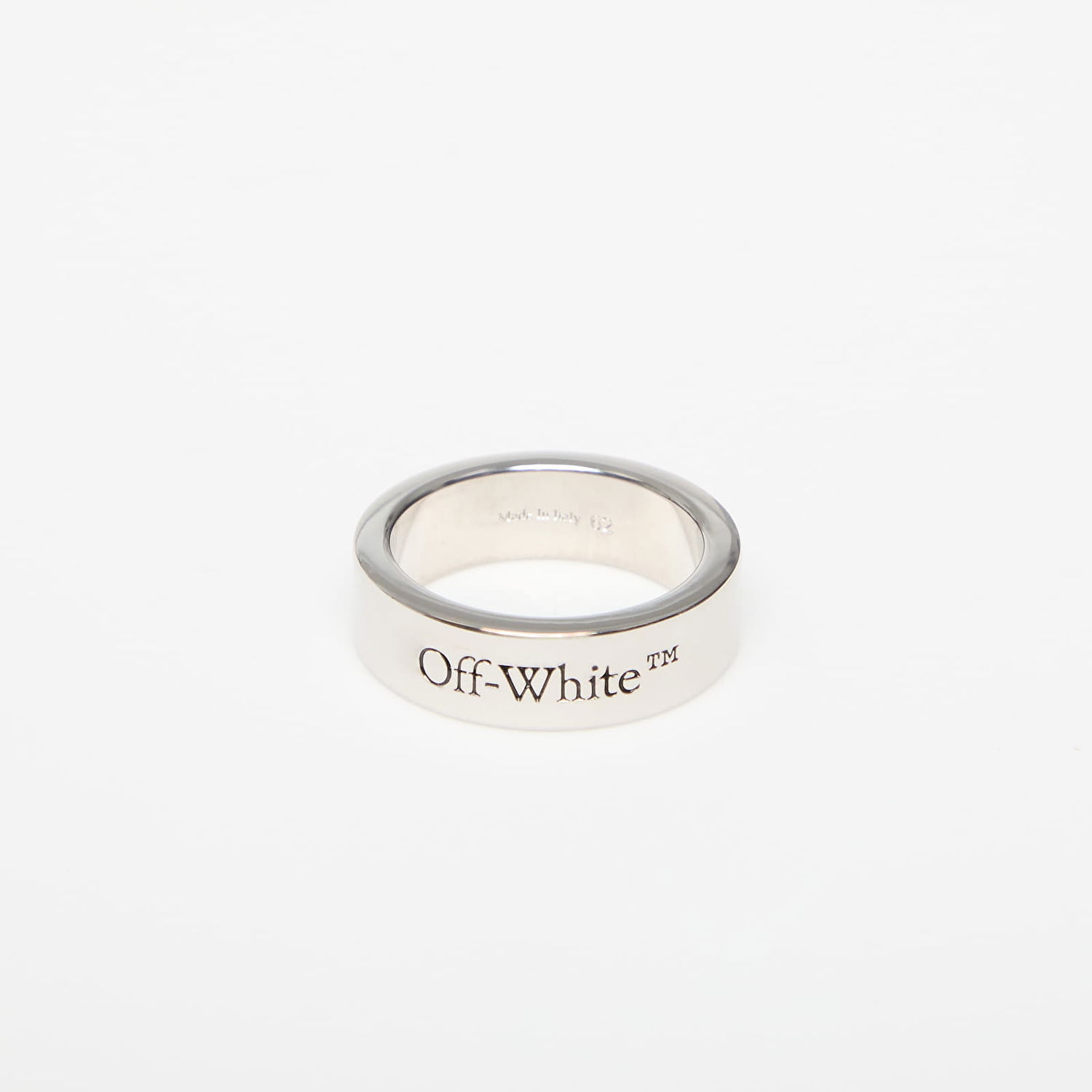 Пръстен Off-White Logo Ring Металик | OMOC07AC99MET0017210, 0