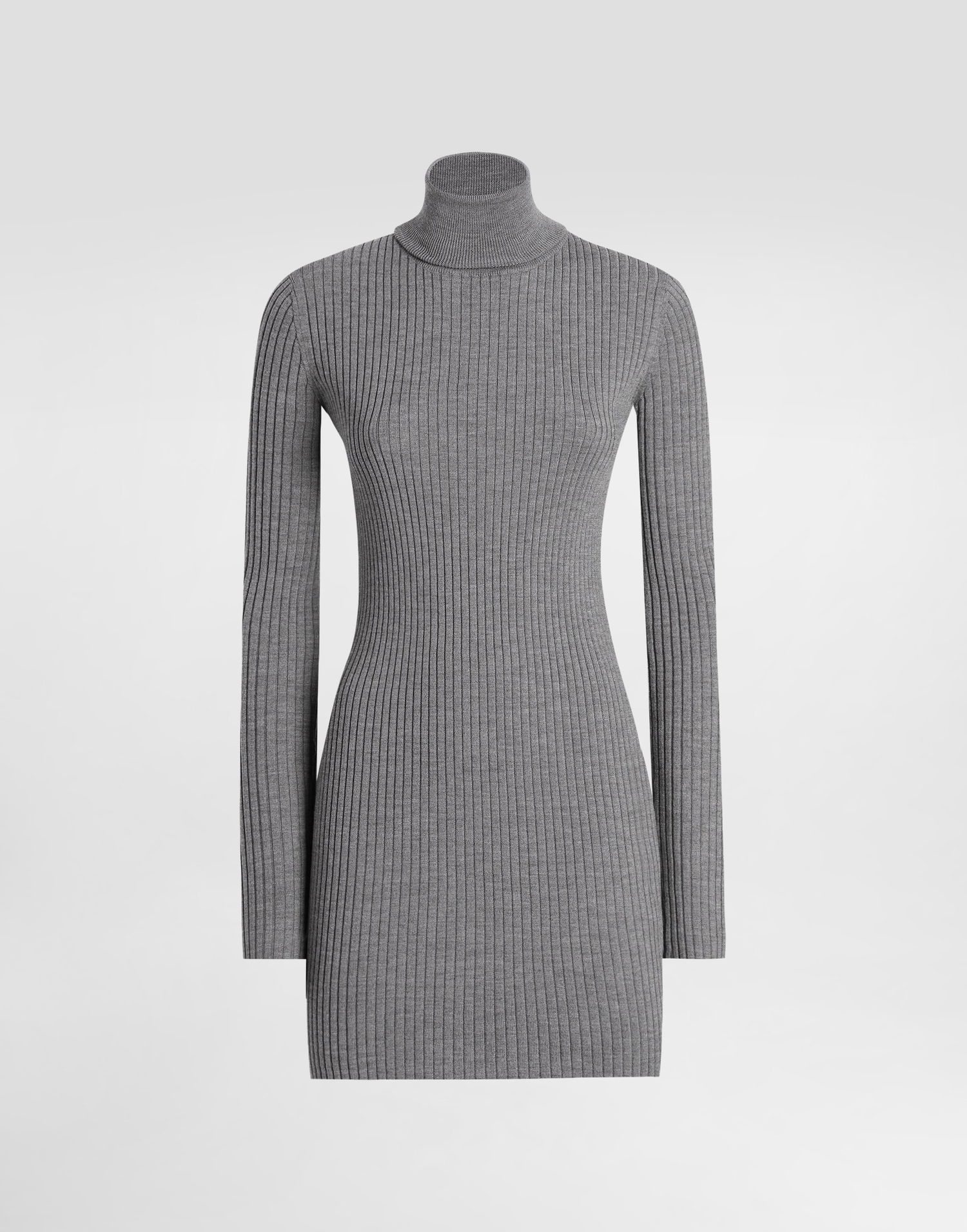 Pокля Dolce & Gabbana Dolce & Gabbana Turtleneck Long Wool Dress Сиво | FXS46TJDVDCN0497, 0