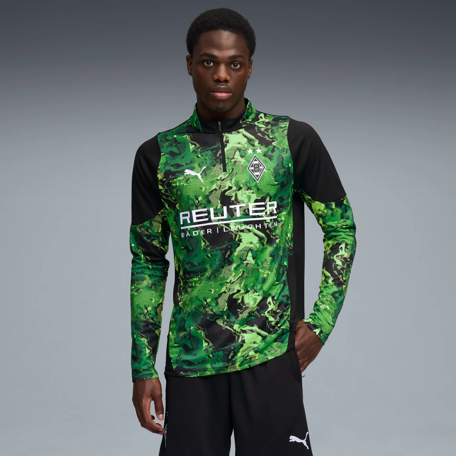 Тениска Puma Borussia Mönchengladbach Training 1/4 Zip Top Зелено | 781471-08, 1