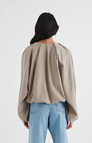 Пуловер AXEL ARIGATO Sade Gathered Pullover Кафяво | A2109002, 3