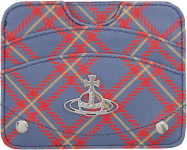 Портфейл Vivienne Westwood Vivienne Westwood Half Moon Card Holder Синьо | 54030003U-S0022-, 0