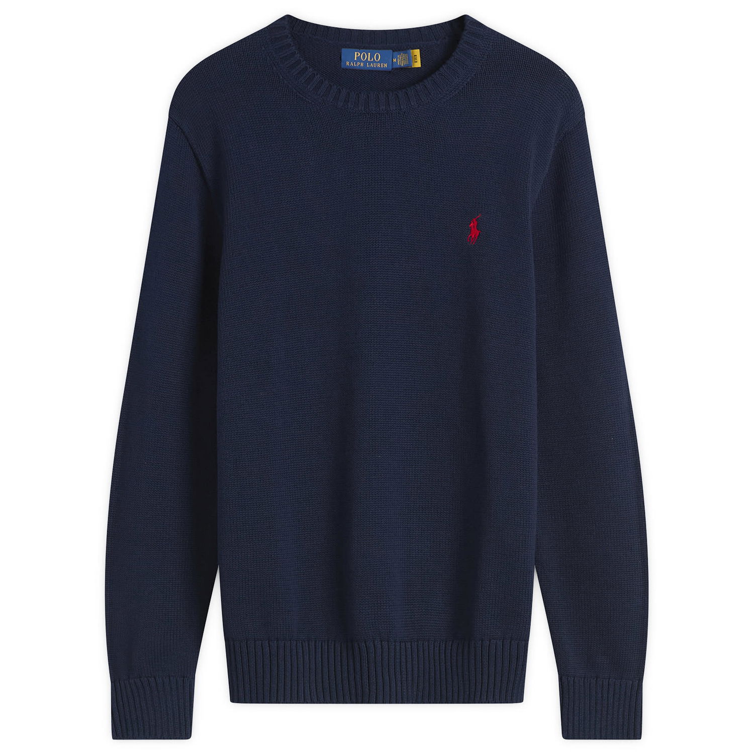 Пуловер Polo by Ralph Lauren Cotton Knit Jumper Тъмно синьо | 710810846-BLU, 1