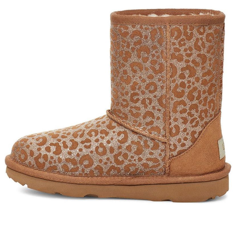 Кецове и обувки UGG UGG Classic II Glitter Leopard Boots Кафяво | 1112388K-CHE