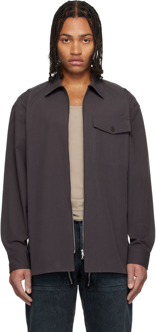 Dries Van Noten Cotton Zipped Shirt