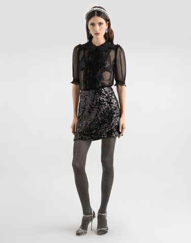 Пола Dolce & Gabbana Dolce & Gabbana Sequined Skirt Collection Черно | F4DADTHLMZMN0000, 1