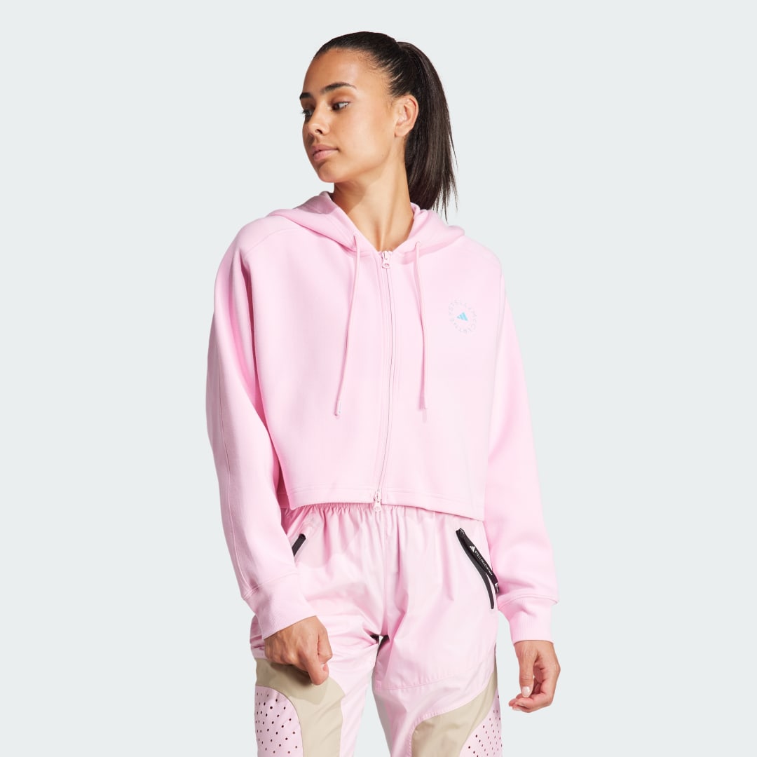 Суитчър adidas Performance adidas adidas by Stella McCartney Mikina adidas by Stella McCartney Cropped Бежово | IT2538, 0