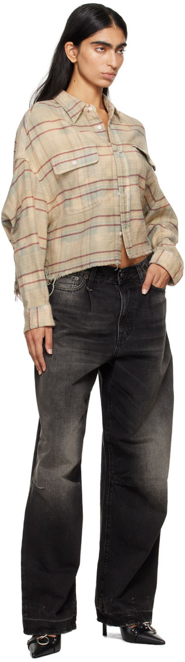 Дънки R13 R13 Wayne Wide-Leg Jeans Черно | R13WD146-D262C, 3