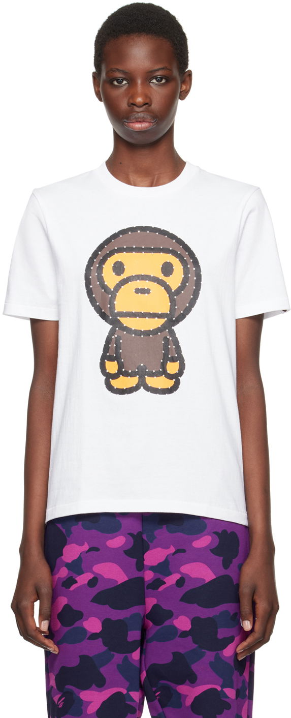 White Crystal Big Baby Milo T-Shirt