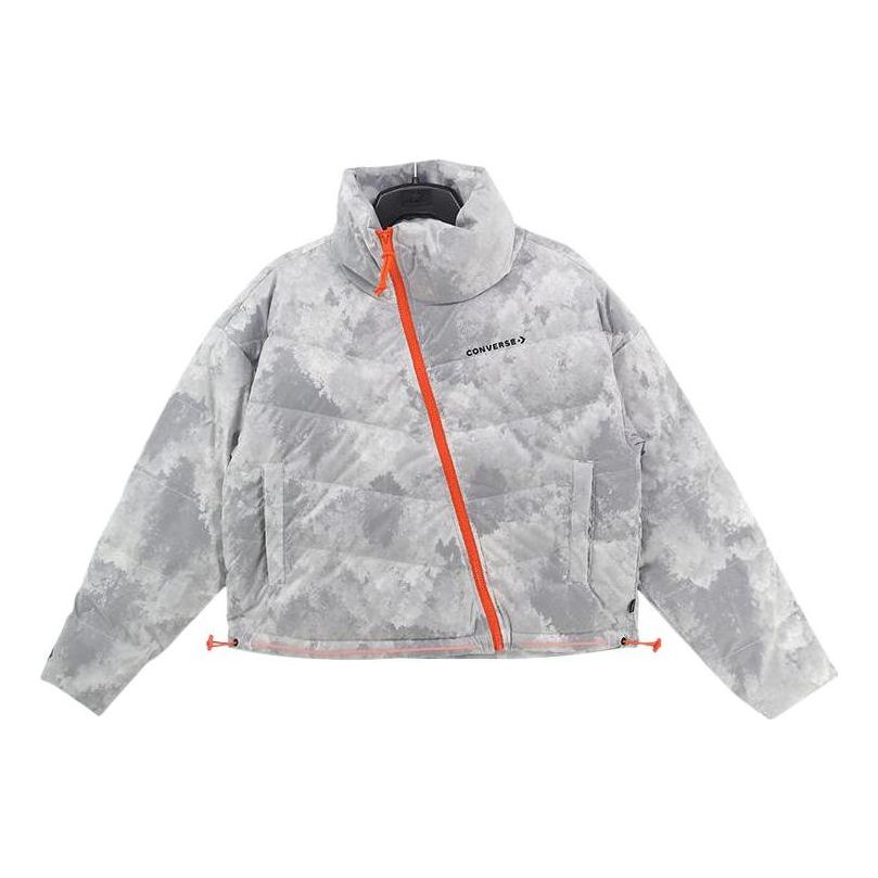 Пухо яке Converse Cloud Print Cropped Puffer Jacket Сиво | 10021988-A01, 0