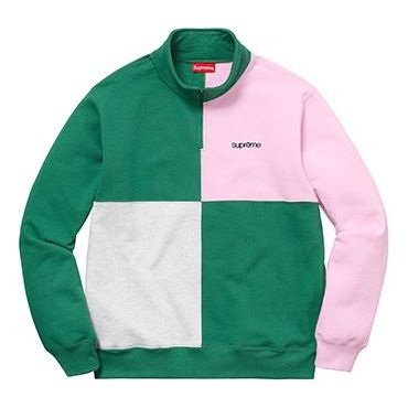 Пуловер Supreme Supreme SS18 Color Blocked Half Zip Sweatshirt Многоцветен | SUP-SS18-759