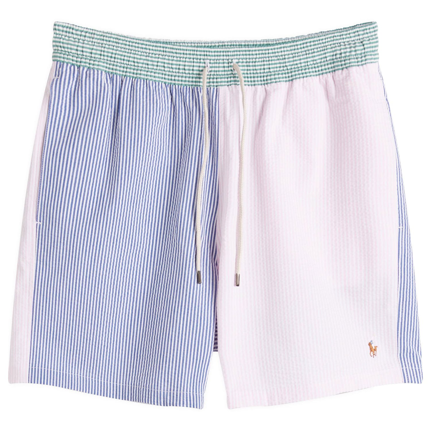 Бански Polo by Ralph Lauren Polo Ralph Lauren Multi Stripe Seersucker Swim Shorts, Size Large Многоцветен | 710963307001, 0