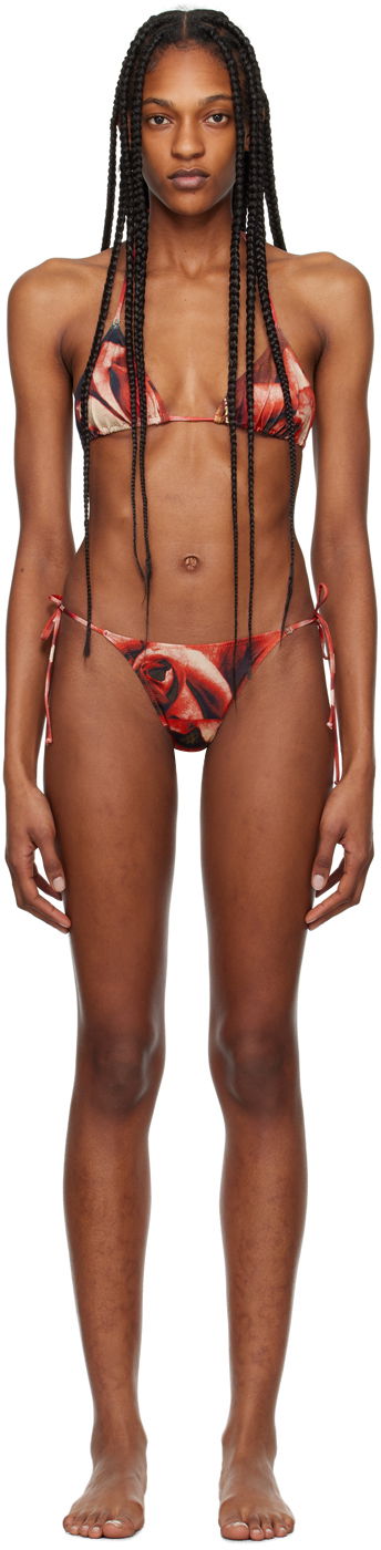 Бански Jean Paul Gaultier 'The Roses' Bikini Set Червено | 24/25-F-BS007-J543-403050, 0