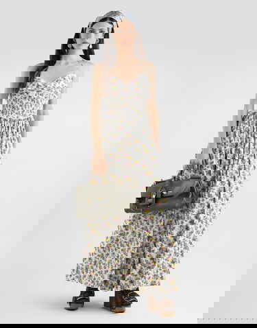 Дамска чанта Dolce & Gabbana Dolce & Gabbana My Sicily Leather Top-Handle Bag with Lock Charm Зелено | BB7782B732180560, 1