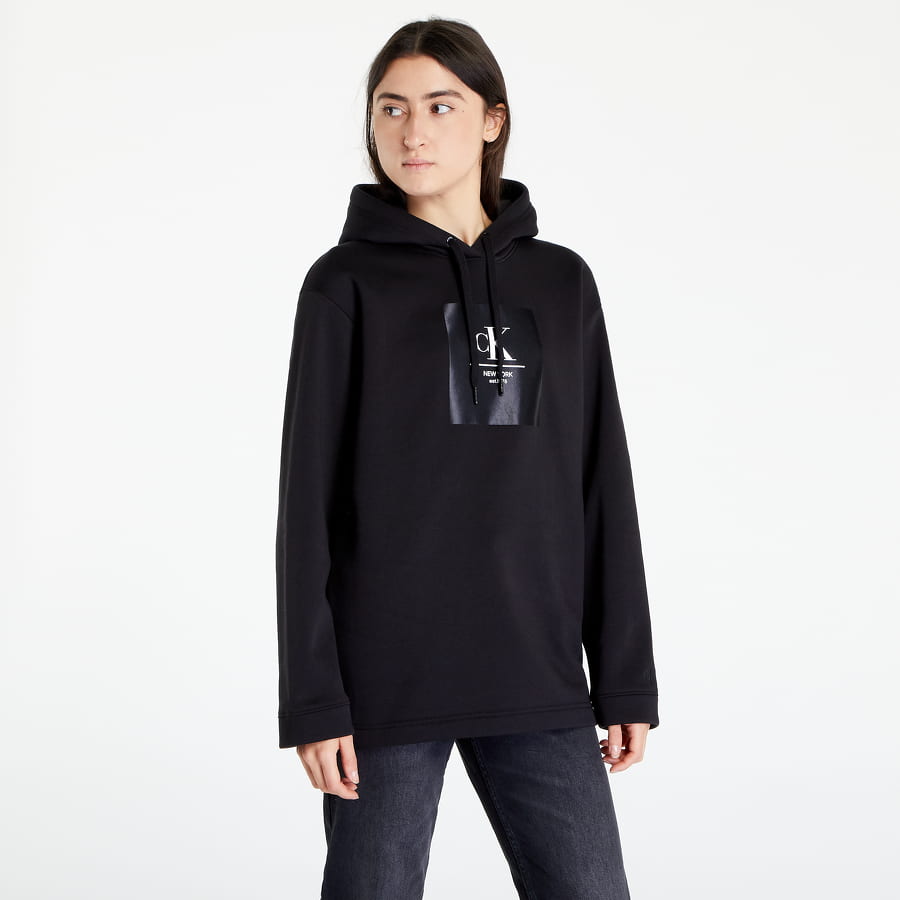 Суитчър CALVIN KLEIN Woven Label Oversized Черно | J20J219757 BEH, 0