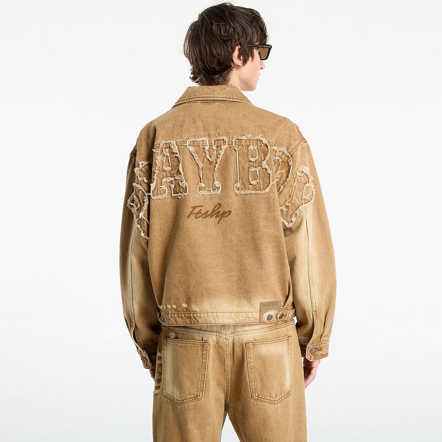 Яке Footshop Playboy x FTSHP Denim Jacket UNISEX Orche Кафяво | FTSHP_512, 1