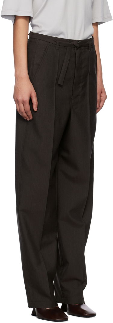 Панталони LEMAIRE Lemaire Belted Tailored Trousers Кафяво | PA1198 LF414, 1