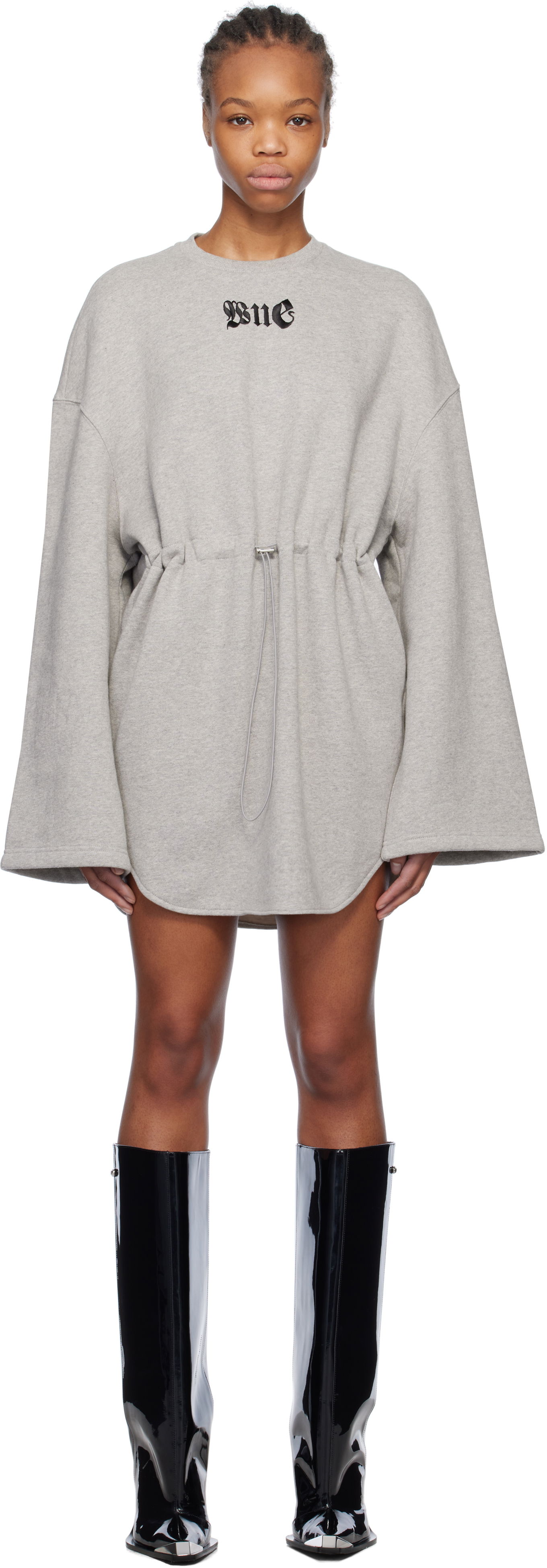 Pокля We11done We11done String Mini Dress Сиво | WD-TO0-25-891-W-GY, 0