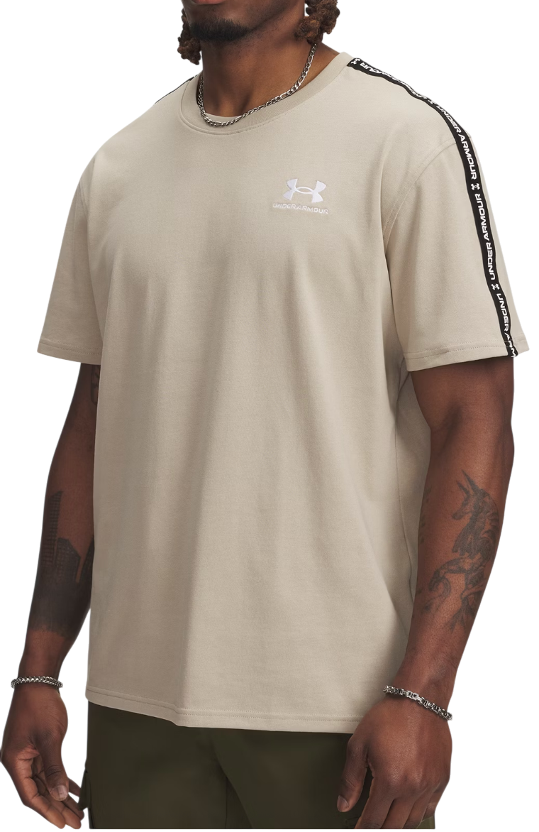 Тениска Under Armour Icon HWT Taping T-Shirt Бежово | 1390300-299