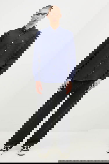 Риза Carhartt WIP Cotton Longsleeve Madison Shirt Regular Тъмно синьо | I023339.2E2XX, 4