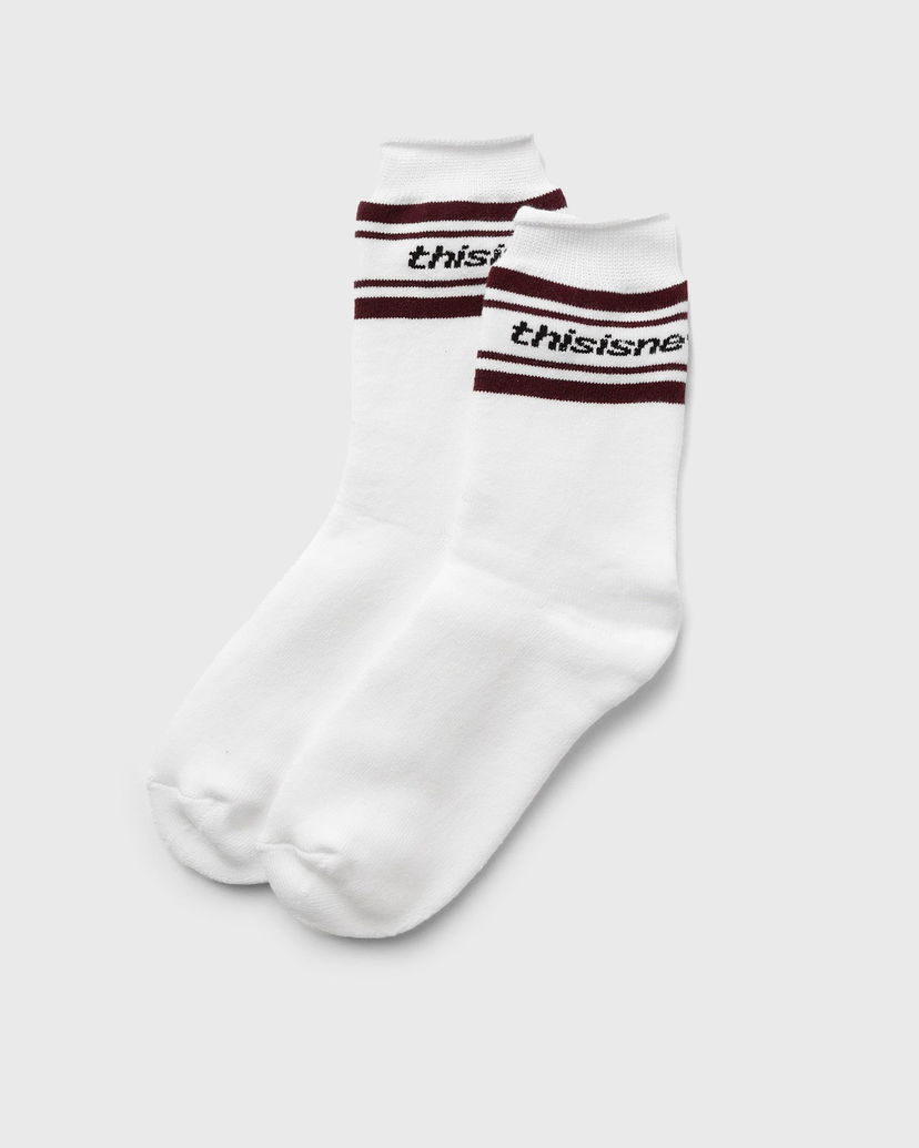 Чорапи thisisneverthat Striped Socks Бяло | TN243WUNSO02WHT