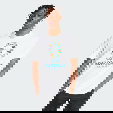 Тениска adidas Performance UEFA EURO24™Official Emblem Бяло | IT9290, 2