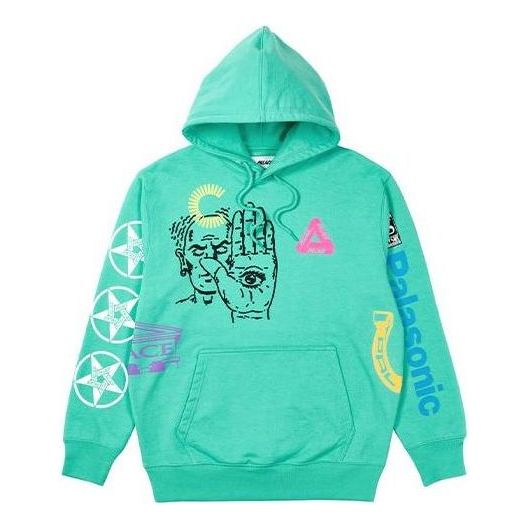 Суитчър Palace Palace X Cannondale Graffiti Print Hoodie Зелено | P21CHD002