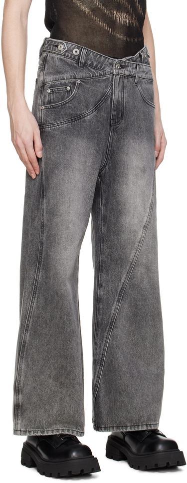 Дънки Feng Chen Wang Feng Chen Wang Paneled Jeans Сиво | FUS17TR02, 1