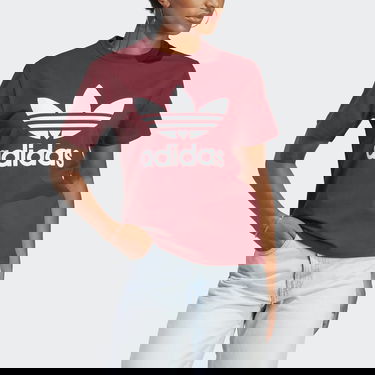 Тениска adidas Originals Adicolor Classics Trefoil Бургунди | IB7422, 5