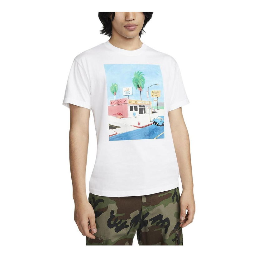 Тениска Nike SB SB Skate T-Shirt Бяло | DR7766-100