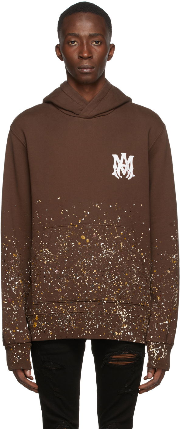 Суитчър AMIRI MA Crystal Painter Hoodie Кафяво | MJLH004-210, 0