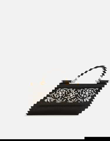 Дамска чанта Dolce & Gabbana Small Sicily Handbag Черно | BB7116AY4018S488, 0