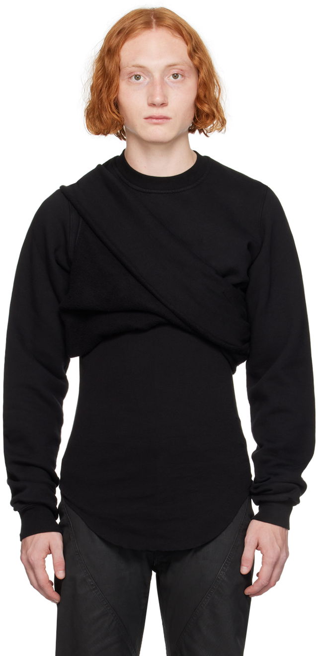 DRKSHDW Black Porterville Cutout Sweatshirt