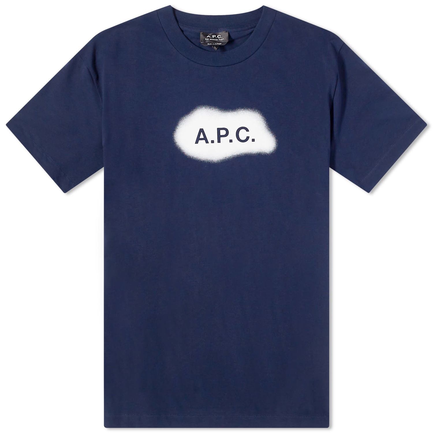 Тениска A.P.C. Albert Spray Logo Tee Тъмно синьо | COEIO-H26259-IAK, 0