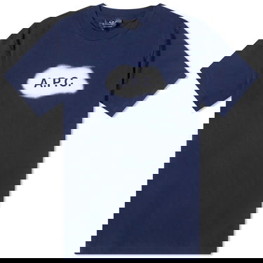 Тениска A.P.C. Albert Spray Logo Tee Тъмно синьо | COEIO-H26259-IAK, 0