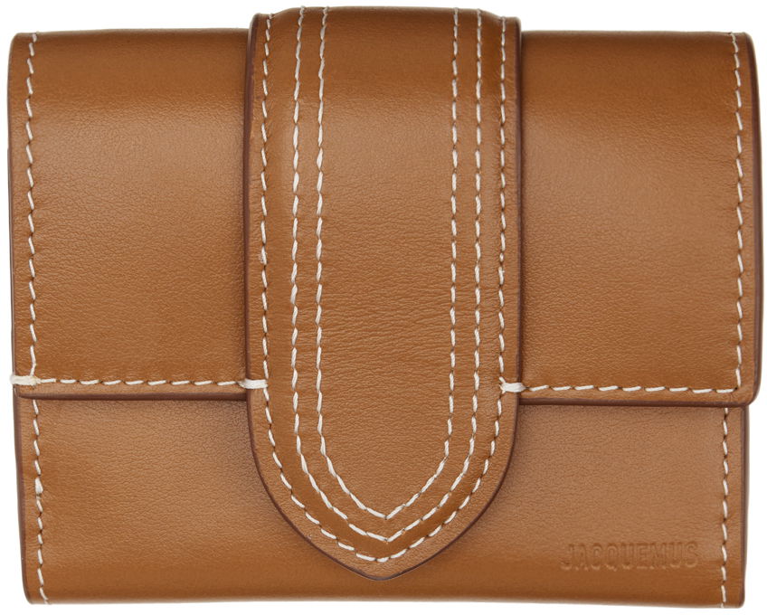 Портфейл Jacquemus 'Le Compact Bambino' Wallet "Tan" Кафяво | 23H233SL119-3072, 0