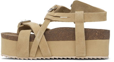 Грижа за обувките R13 R13 Platform Suede Sandals Бежово | R13WS075-S212A, 2