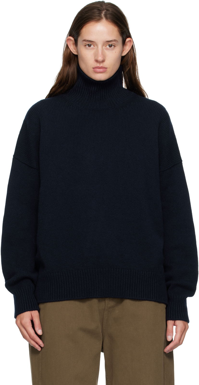 Пуловер &Daughter &Daughter Balla Rollneck Turtleneck Sweater Тъмно синьо | F2402