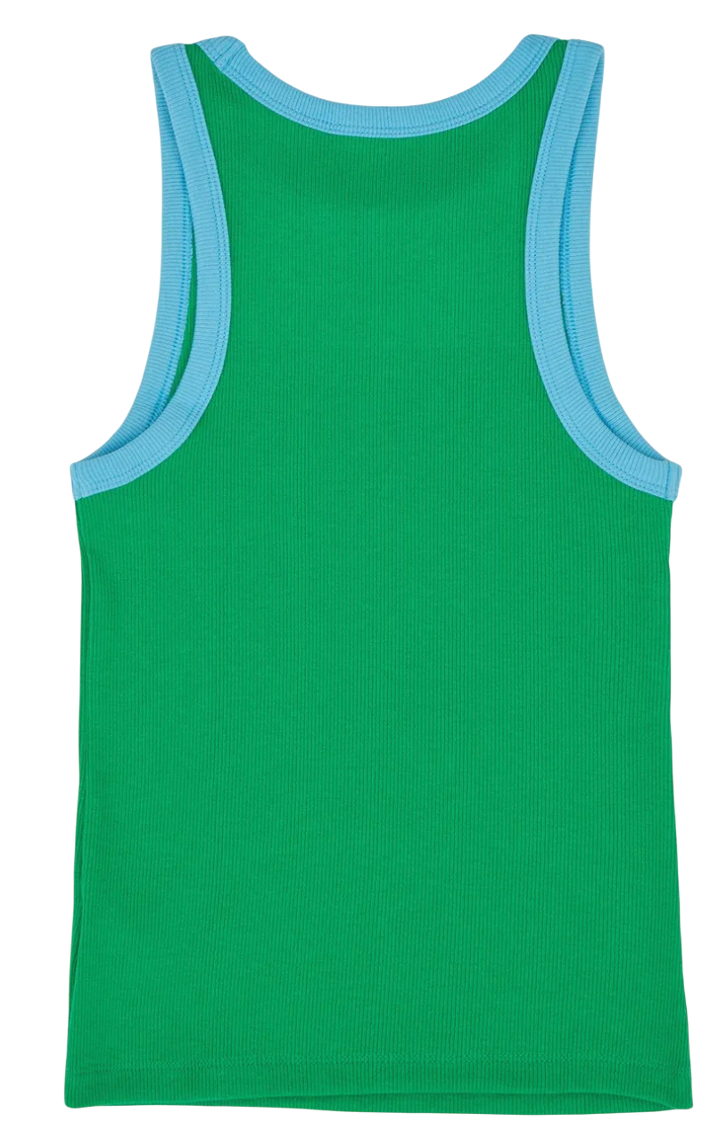 Потник GAP Ribbed Modern Tank Top Logo Americana Зелено | 729562-04, 1