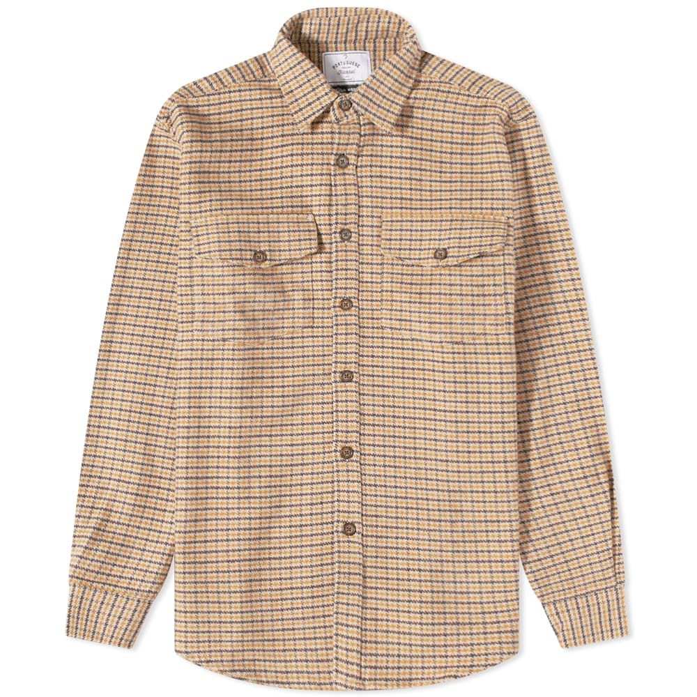 Яке Portuguese Flannel PP 2 Pocket Overshirt Бежово | PF-PPSHRT-BRM, 0