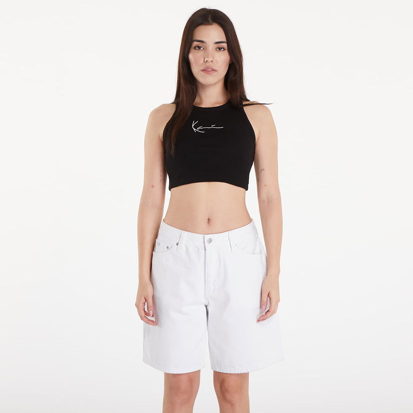 Потник Karl Kani Top Small Signature Essential Racer Rib Top Black Черно | KW-TP011-001-01