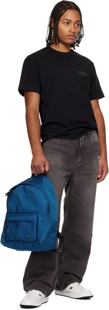 Раница Givenchy Logo Bonded Backpack Синьо | BK50F3K17S422, 3