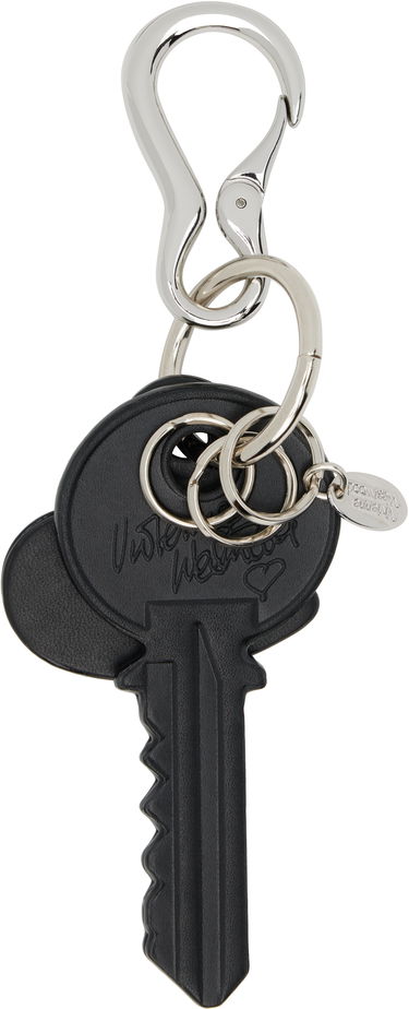 Ключодържатели Vivienne Westwood Vivienne Westwood Leather Key and Heart Keychain Черно | 8203012HU-L00AT-, 2