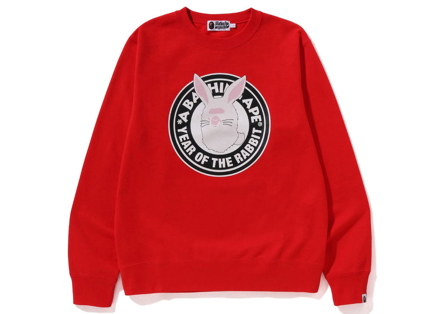 Пуловер BAPE Year of the Rabbit Ape Head Crewneck Червено | 1J20-113-001, 0