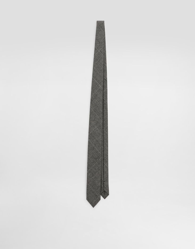 Аксесоари Dolce & Gabbana Dolce & Gabbana Glen Plaid Tie Сиво | GT149EFQBBQS8100