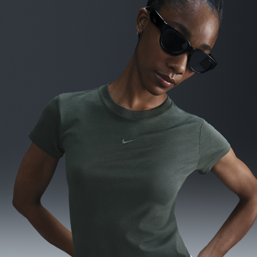 Тениска Nike Sportswear Chill Knit T-Shirt Зелено | FV5508-338, 0
