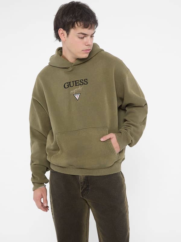 Суитчър GUESS Triangle Logo Graphic Sweatshirt Зелено | M4BQ29K9V31, 0